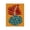 Boho Vase Yellow Palms, variant on Stupell Industries Modern Modern Vase on Orange Canvas Art, 16 x 20, by Regina Moore