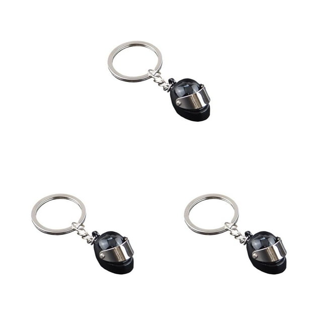 ZheElen Key Rings Compact Size Exquisite Purse Pendent Decor Rustproof Fashionable Design Plated Surface No Burrs -shaped Ring Black 3Set
