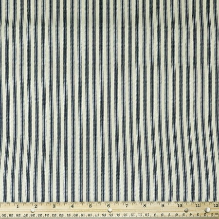 RTC Fabrics 44" 100% Cotton Craft Fabric By the Yard, Navy and White
