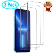 iPhone XS Max Crystal Clear Tempered Glass Screen Protector, Strong 9H Hardness, Edge-to-Edge Coverage, Scratch Resistant, Fingerprint Resistant - Pack of 3