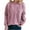 Purple Sweaters, variant on Htigea Fall Sweaters for Women Cable Knit Crew Neck Long Sleeve Pullover Casual Loose Fit Jumpers Tops Red S