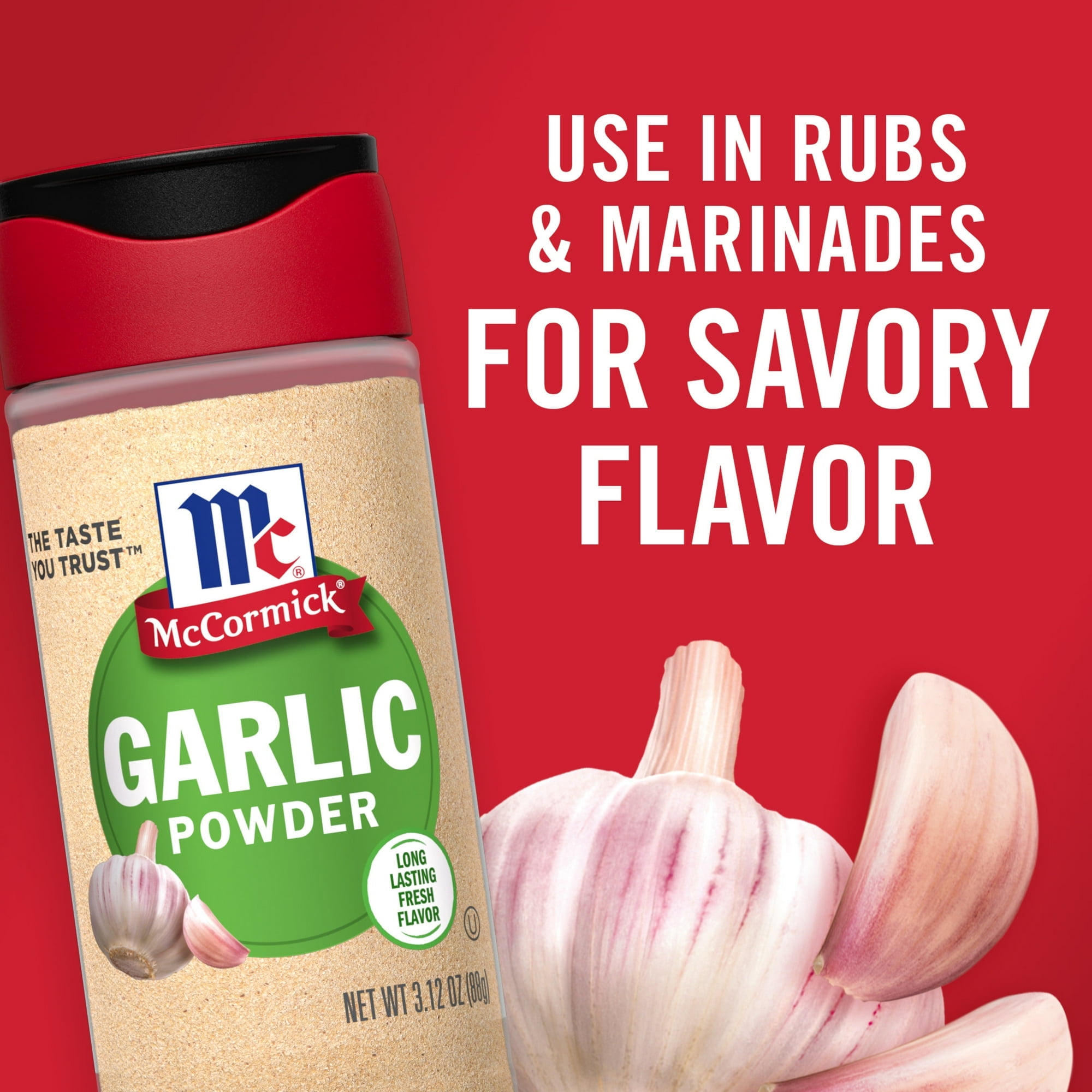McCormick Kosher Garlic Powder 3.12 oz Bottle (Pack of 6)