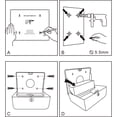 thumbnail image 6 of CHUANGDIAN Wall-mounted Bathroom Tissue Dispenser Tissue Box Holder for Multifold Paper Towels, 6 of 6
