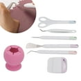 thumbnail image 1 of Ensemble d'Outils de Désherbage en Vinyle, Ensemble d'Outils de Bricolage en Papier, Kit d'Outils de Base avec Boîte de Rangement en Silicone pour Projet Artistique, 1 of 8