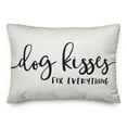 thumbnail image 2 of Creative Products Dog Kisses Fix Everything 14x20 Spun Poly Pillow, 2 of 3