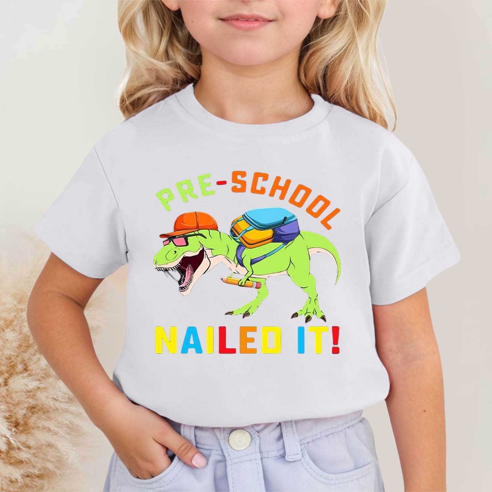ibiyuan Dinosaur Neon Shirts for Boys Girls 3D Party Crew Neck Short Sleeve T-Shirts for Kids Graphic Tees