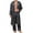 C-Black, variant on Wyobmus Men's Kimono Robe Set Silk Satin Printed Long Sleeve Open Front Long Cardigan With Shorts 2 PCs Sleepwear Pjs Sets B-Black