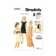 Simplicity Sewing Pattern 9884 - Misses' Dress in Two Lengths, Size: U5 (16-198-20-22-24)