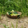 thumbnail image 5 of RXMEKW Bird Baths for Outdoors Outdoor Bird Bath, Leaf Water Bath with Resin Hedgehog Decoration, Garden Outdoor Patio Decorative Bird Feeder, 5 of 6