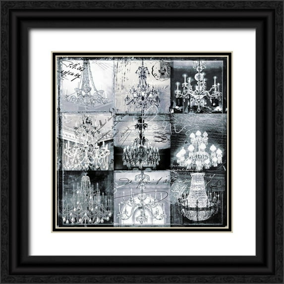 Sommers, Mindy 15x15 Black Ornate Wood Framed with Double Matting Museum Art Print Titled - Danse Paree