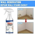 thumbnail image 2 of 2pcs Versatile Wall Repair Paint Wall Spray Paint, 60ml Water-Based Paint White Peel,Covers Up Stain Sealing Ceiling Paint, Wall Repair Paint Wall Spr, 2 of 5