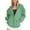 Mint Green, variant on Women's Hoodies Sweatshirts Winter Fall Long Sleeve Crew Neck Jacket Oversized Pocket Drawstring Clothing Zipper Track Jacket Solid Hooded Top Casual Shirts Tops