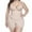 Beige, variant on Patlollav Womens Plus Size Full Body Suit U-Neck Vest Zipper Shapewear Bodysuit