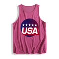 thumbnail image 4 of Trikvn Patriotic Tank Tops for Women American Flag 4th of July Sleeveless Crewneck Summer Casual Tees Independence Day Trendy Vacation Shirts, 4 of 4