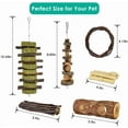 thumbnail image 2 of 12 Pack Hamster Chew Toys, Natural Wooden Roller Teeth Care Molar Toy for Rabbits Bird Rabbits Hamster Gerbil, 2 of 6