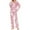 Pink, variant on asdoklhq Fleece Pajamas Women Ladies' Gradient Printed Casual Top Pants Pajama Set Pink 3X