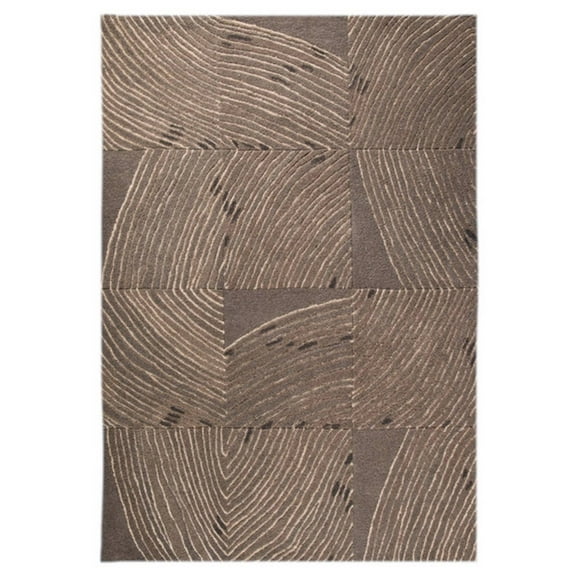 MA Trading Handmade Indian Mondo Rug (India) Grey 5'2" x 7'6" 5' x 8' Living Room