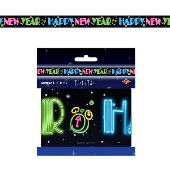 Happy New Year Party Tape Party Accessory (1 count) (1/Pkg)