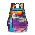 thumbnail image 1 of Fotbe Lizard With Sunglasses Colorful Mochila Ligera para Hombres y Mujeres - Duradera y Resistente al Agua, Ideal para Escuela, Trabajo, Viajes y Uso Diario, 1 of 7