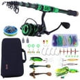thumbnail image 2 of Sougayilang Telescopic Fishing Rod and 12+1BB Spinning Reel Combos - Carrying Case Full Kit, 2 of 8
