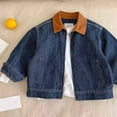 thumbnail image 7 of YunPes Boys Denim Jacket Full Zip Fashion Baggy Collar Jean Jacket Vintage Cargo Outerwear for Kids Fall Winter Casual Versatile Clothes, 7 of 7