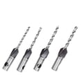 thumbnail image 5 of Juego de brocas escalonadas de profundidad ajustable – Cabeza avellanada de cuatro hojas para carpintería – Broca avellanadora para tornillos ocultos con cabezal de aleación, 5 of 5