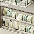 thumbnail image 6 of Kitchen Sink Rack Retractable Stainless Steel Dish Drain Rack Organizer, 6 of 9