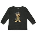 thumbnail image 3 of Inktastic Little Gent Yorkie Boys or Girls Long Sleeve Toddler T-Shirt, 3 of 5