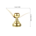 thumbnail image 2 of WORGEOUS Candelabro vintage de hierro fundido, candelabro decorativo, luz de vela, soporte de vela cónico para cena, 2 of 7