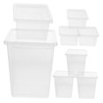 thumbnail image 3 of WEUVEB 8Pcs Square Reptile Box for Reptiles Turtles Spiders Snakes Hermit Crabs Insects, 3 of 8
