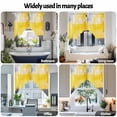 thumbnail image 6 of Yellow Gray Gradient Swag Curtain Valance for Windows, Retro Watercolor Window Treatments Short Swag Topper for Kitchen Windows Bathroom Bedroom, 36"x36", 6 of 8