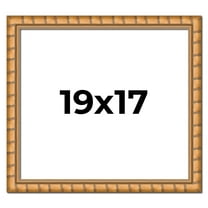 19x17 Frame Gold Real Wood Picture Frame Width 1.5 inches | Interior Frame Depth 0.5 inches |