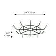 thumbnail image 6 of Blue Sky Outdoor Living 24" Round Steel Outdoor Fire Pit Log Grate, Black, 6 of 7