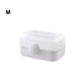 thumbnail image 5 of Ounissouiy Botiquín de plástico PP, contenedor, solución de almacenamiento de medicamentos fácil de usar, caja de almacenamiento de Almacenamiento y organización del hogar blanco medio, 5 of 6