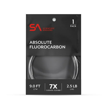 UPC: 0840309134873 | Scientific Anglers Absolute Fluorocarbon Leader 1-Pack 9  3X