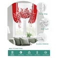 thumbnail image 2 of Eucalyptus Red Tie Up Curtains for Windows 45 Inch Length Balloon Curtains Kitchen Adjustable Balloon Window Shade Stripe Bottle Flower Cactus Retro Plant Tie Up Bathroom Curtain Window 52"x45", 2 of 6