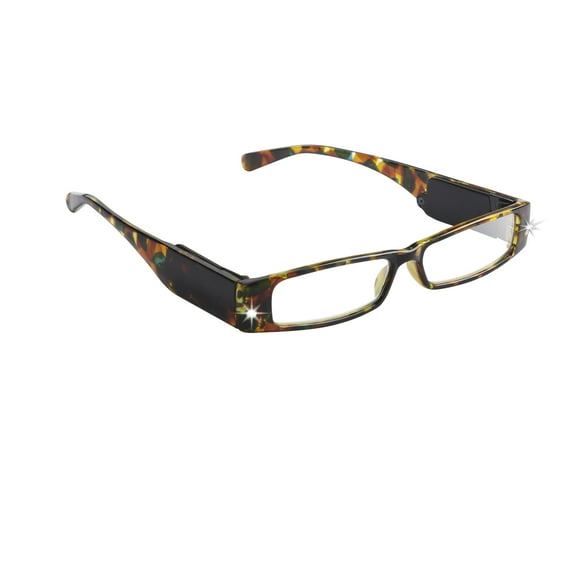 LightSpecs LightPipe Reading Glasses with LED Lights, Enlightened  1.50 Power