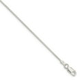 thumbnail image 3 of Sterling Silver 0.95mm Diamond Cut Round Spiga Chain Necklace Size 18, 3 of 6