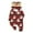 QZZ304-Red, variant on Christmas Pajamas Matching Family Hooded Onesie Long Sleeve Front Zipper with Xmas Print Sleepwear Cozy Soft