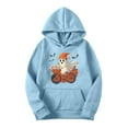 thumbnail image 3 of cocolona Womens Halloween Graphic Hoodie Fall Winter Long Sleeve Drawstring Sweatshirts Halloween Sweatshirts for Women, 3 of 4