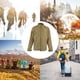 thumbnail image 5 of Chaqueta de deportes al aire libre impermeable de cáscara suave de fibra de poliéster abrigo cálido de lana para acampar y caminar, 5 of 5