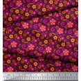 thumbnail image 2 of Soimoi Rayon Fabric Swirls & Floral Artistic Decor Fabric Printed Yard 56 Inch Wide, 2 of 3