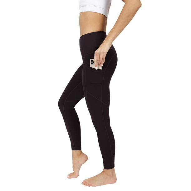 90 Degree By Reflex Power Flex Yoga Pants - High Waist Squat Proof Ankle  Leggings with Pockets for Women - Fig Sugar - XS