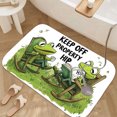thumbnail image 3 of 1pc Two Frogs Rocking Chairs with Absorbent Non-Slip Bathroom Thickened Flannel Rug Decor,Soft,Quick Drying,Suitable For Indoor/outdoor Use,Bathrooms,Bedrooms,Kitchens,Terrace,Laundry Rooms,16"x24", 3 of 9