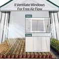 thumbnail image 6 of Meetleisure 10'W FT x 20'D FT x 8'H FT Outdoor PVC Greenhouse, White, 6 of 6