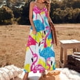 thumbnail image 2 of Flamingo Pattern Fine Art Sleeveless Dress Summer Dress Woman 2025, 2 of 7