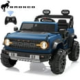 thumbnail image 1 of 24V 2 Seater Ride on Cars for Big Kids, Licensed Ford Bronco Raptor Powered Ride on Toy Truck with Remote Control, Spring Suspension, Bluetooth, LED Light, Electric Car for Kids 3-8 Boys Girls, Blue, 1 of 8