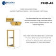thumbnail image 2 of Hickory Hardware Double Demountable 1/4 inch Overlay Hinge Pair Black Iron P5311-BI, 2 of 6