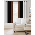 thumbnail image 2 of Brown Black White Blackout Curtains 84 Inches Long for Bedroom, Contemporary Boho Modern Art Thermal Insulated Room Darkening Black Out Window Curtain Panels Grommet Drapes for Living Room, 2 of 8