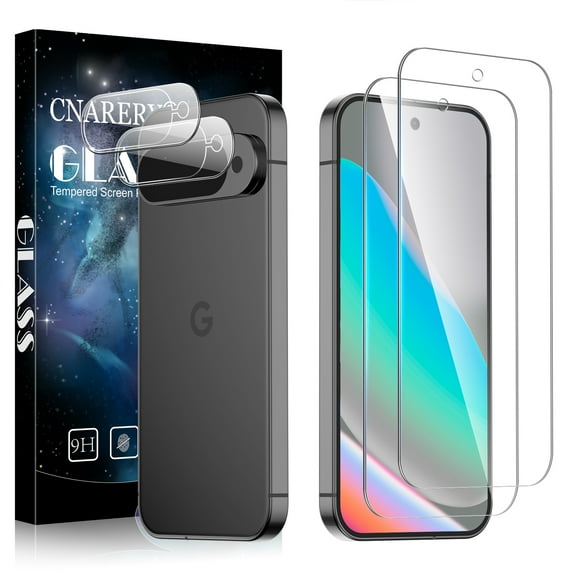 [2 2 Pack] Google Pixel 10 Screen Protector   Camera Lens Protector, 9H Tempered Glass, Fingerprint Unlocking, Bubble Free